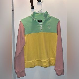 Alien-Stitch Quarter Zip Jacket
